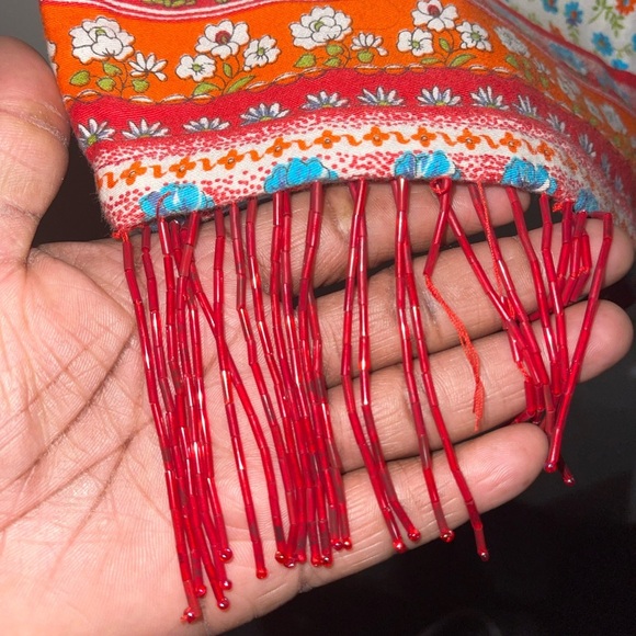 Calvin Klein boho Beaded Cropped Jeans - Picture 4 of 9